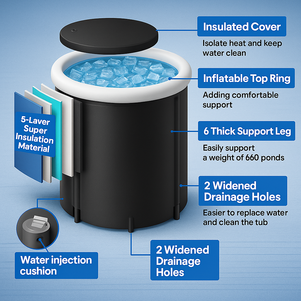 RevivaMuscle Ice Bath Tub