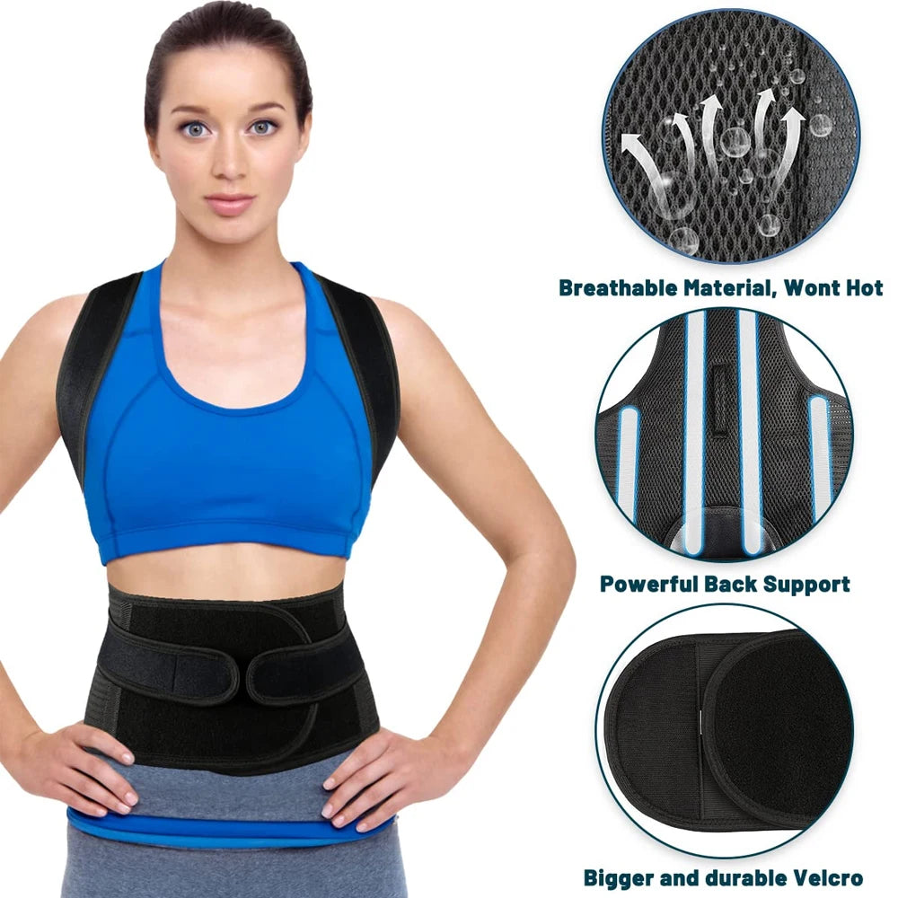 RevivaMuscle Back Brace Posture Corrector for Women & Men